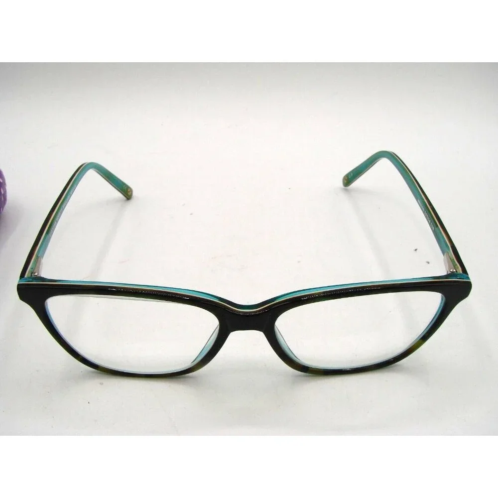 William Morris England Design Eyeglass Aqua Frames Womens WM9068 53-14-138 Case